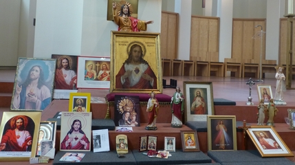 Herz Jesu Bilder im Kleinen Michel Hamburg